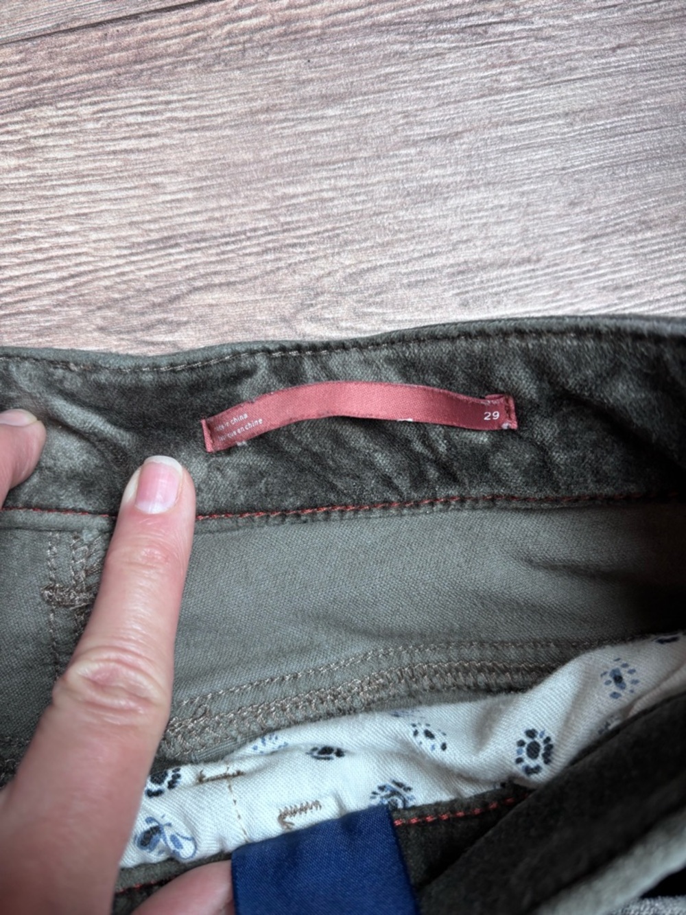 Pilcro Velvet Demi Lune Bootcut Pants Size 29 Green Gray Stretch Anthropologie - Picture 5 of 16